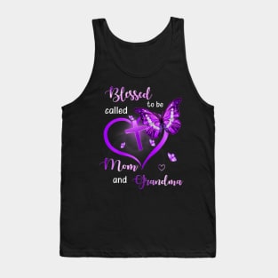 Women Blessed To Be Called Mom And Grandma Mothers Day Gifts Tank Top